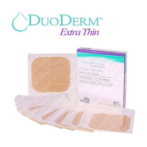 Convatec Duoderm Extra Thin Hydrocolloid Dressing X In X