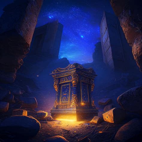 Premium Ai Image There Is A Small Shrine In The Middle Of A Rocky Area Generative Ai