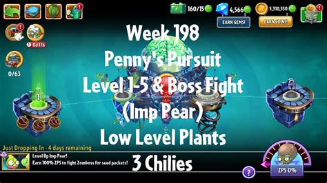 PvZ2 Penny S Pursuit Week 198 Imp Pear Level 1 5 Boss Fight 3