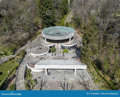 View from Above of Fiuggi Terme with the Fonte Bonifacio VIII Stock ...