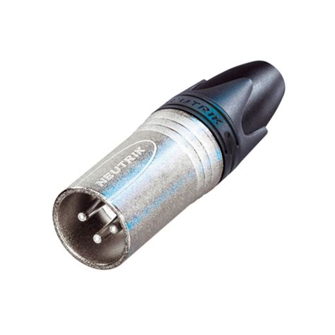 Neutrik prise XLR mâle NC 3 MXX argent contact argent MUSIC STORE