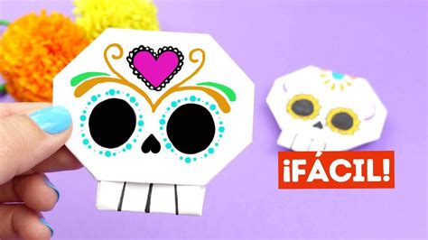 Cómo hacer Calaveritas de papel para Halloween - Manualidades Play