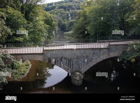 Old Stone Arch Bridge Over The Lenne In Solingen Stock Photo Alamy