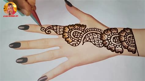 New Latest Stylish Mehndi Design For Back Hand Sabse Aasan Tarika