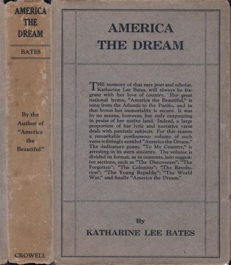 America The Dream Katharine Lee Bates