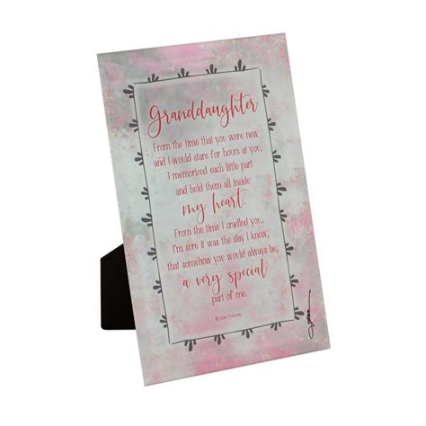 Dexsa Granddaughter Glass Plaque With Easel 6 X9 Michaels