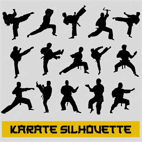 Premium Vector | Free karate vector silhouette