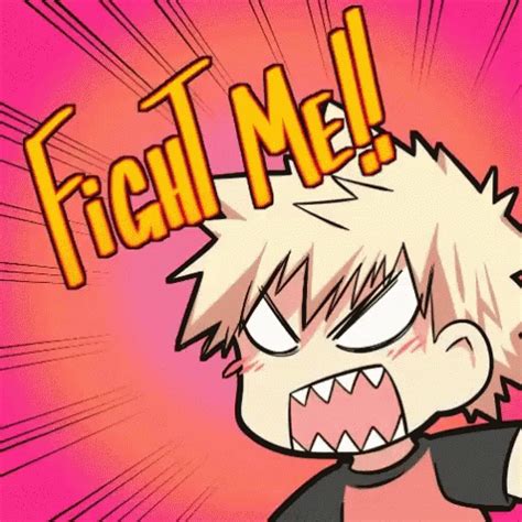 Angry Bakugou GIF - Angry Bakugou Fight Me - Discover & Share GIFs