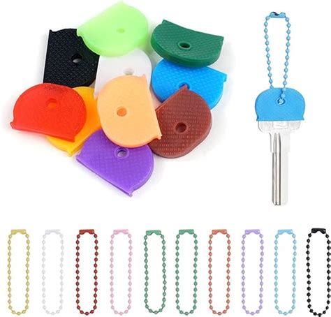 Vicloon Flexible Key Covers 10pcs Key Caps Covers And 10pcs Metal Ball