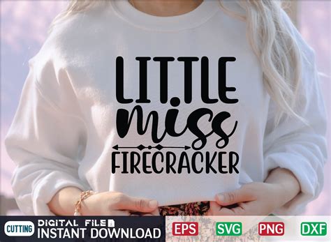 Little Miss Firecracker Svg Graphic By Craftssvg30 · Creative Fabrica