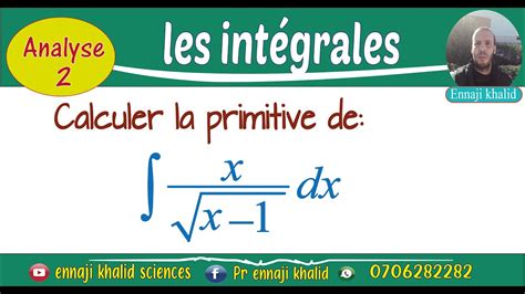 Primitive D Une Fonction Avec Racine Carr E Youtube