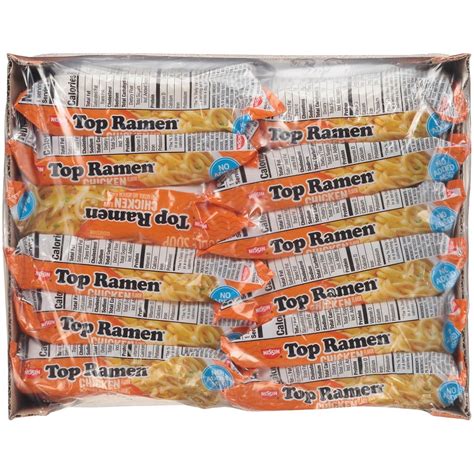 Nissin Top Ramen Instant Chicken Flavored Ramen Noodle Soup 12 Packs