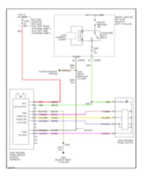 Power Topsunroof Ford Fusion S 2006 System Wiring Diagrams Wiring Diagrams For Cars