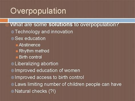 Overpopulation Overpopulation What Are The Contributing Factors To