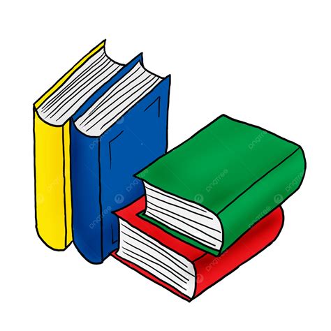 Libros De Dibujos Animados Dibujados A Mano Png Dibujos Libros Libros