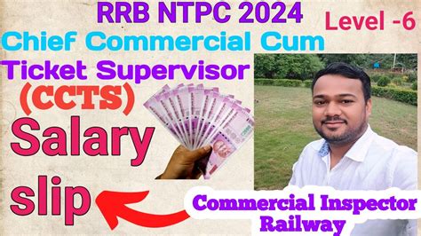 Salary Slip Of Chief Commercial Cum Ticket Supervisor Ccts Rrb Ntpc