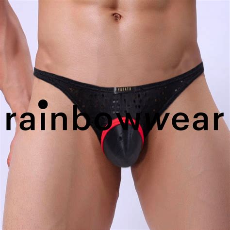 Man Open Crotch Panties Gay See Through Underwear Sissy Lingerie Jockstrap Etsy