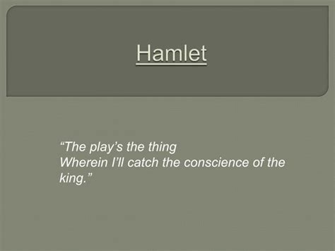 Introduction To Hamlet With Exercises On Act One Scenes One And Two Ppt