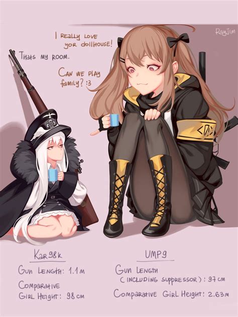 Ump9 And Kar98k Girls Frontline Drawn By Ragingcherrypie Danbooru