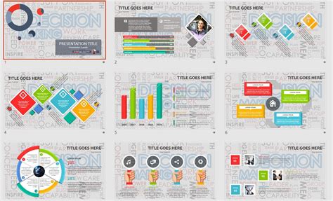 Decisions PowerPoint Template #42599 - SageFox Free PowerPoint Templates.