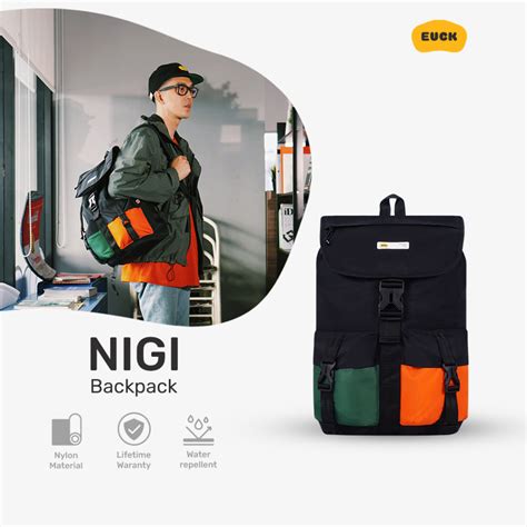 Jual Euck Tas Ransel Dengan Slot Laptop Nigi Backpack Shopee