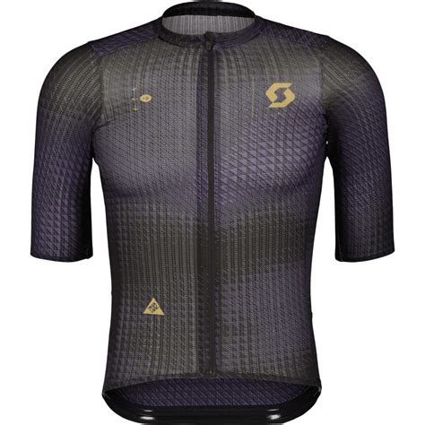 SCOTT Maillot De Manga Corta Hombre Ultd SL Black Cyber Purple