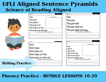 Sentence Fluency Writing Ufli Aligned Lessons Vce Ce Ge