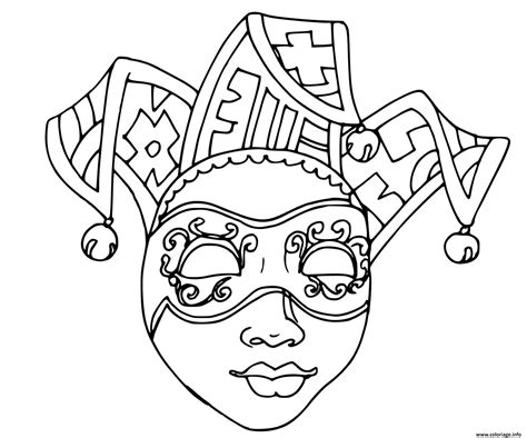 Coloriage Carnaval Mardi Gras Dessin Carnaval Imprimer