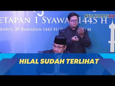 Pemerintah Tetapkan 1 Syawal 1445 H Jatuh Pada 10 April 2024 YouTube