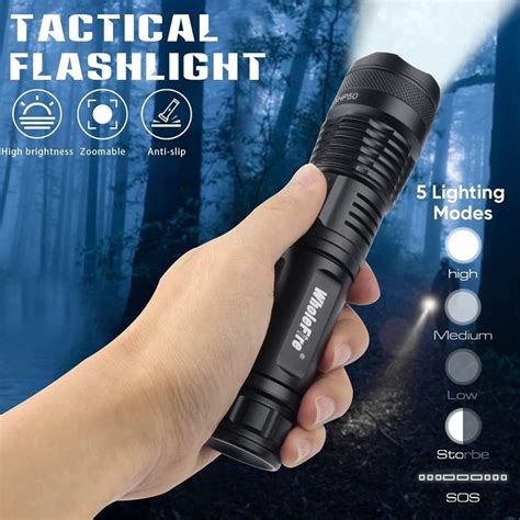 Taschenlampe LED Military Extrem Hell 10 000 Lumen IP65 Kaufen Auf