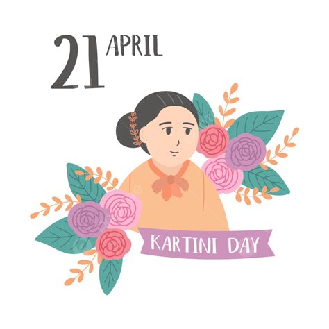 Kartini Day Hd Transparent Kartini Day Greeting With Flowers And