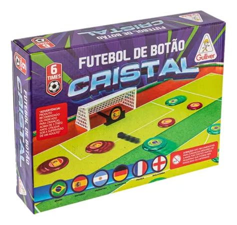 Jogo Futebol De Botão Cristal Seleções 6 Times Envio 24hrs Frete grátis