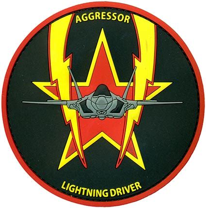 65th AGGRESSOR SQUADRON – F-35 – AGGRESSOR LIGHTNING DRIVER – PVC | Flightline Insignia