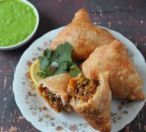 Mutton Keema Samosa Recipe Samosa With Minced Meat Filling