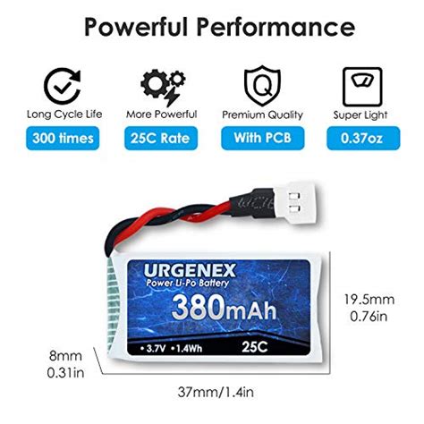 Urgenex V Mah Lipo Battery With Molex Plug Charger C Pcs Lipo