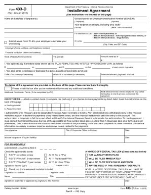 Fillable Online IRS Installment Agreement Form What Is It How To