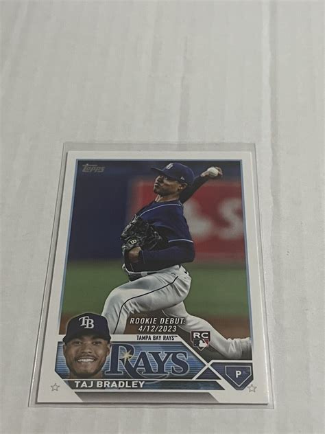 Topps Update Taj Bradley Rc Rookie Debut Ebay