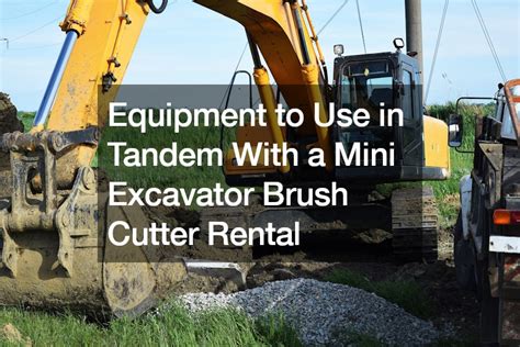 Equipment to Use in Tandem With a Mini Excavator Brush Cutter Rental ...