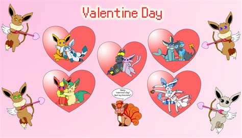 Eeveelution Squad Valentine By Widwan On Deviantart Cute Pokemon