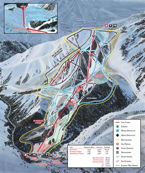 Sundance Ski Trail Map - Sundance Utah 84604 • mappery