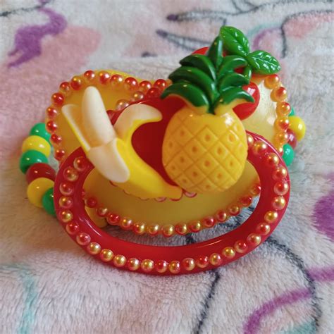 Handmade New Decoden Adult Pacifier Fruit Deco Depop