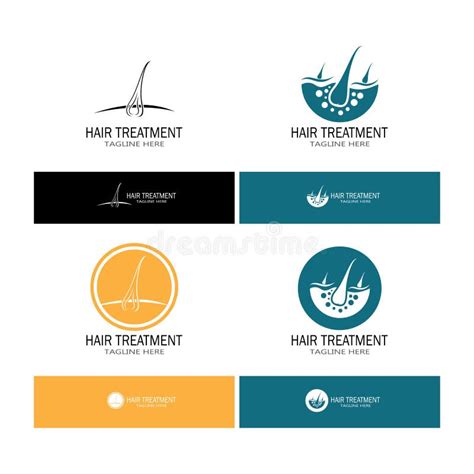 Hair Treatment Logo Removal Logo Vector Image Design Illustration Stock