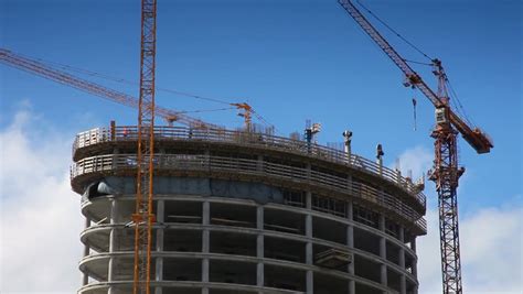 Construction Of Building Time Lapse Stock Footage Video 1086226