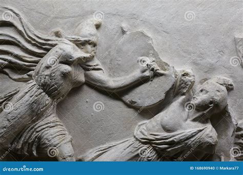 Metopes of parthenon stock photo. Image of phidias, archaeology - 168690940