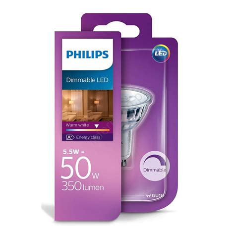 Żarówka Led ściemnialna Philips Gu10 5w 230v 2700k