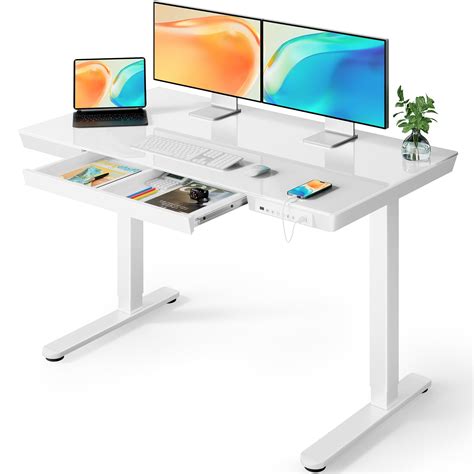 Snapklik Ergear Glass Standing Desk X Inch Electric