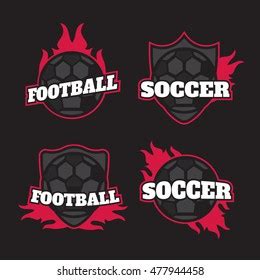 Set Soccer Football Crests Logo Emblem Stock Illustration 477944458