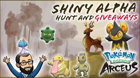 Shiny Alpha Hunt Giveaways with Shiny Charm Pokémon Legends