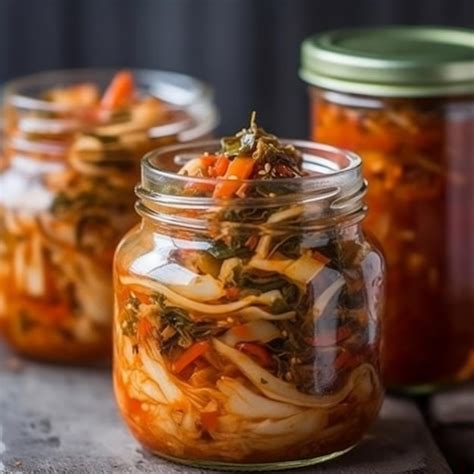 Premium AI Image Kimchi Korean Fermented Vegetable Dish