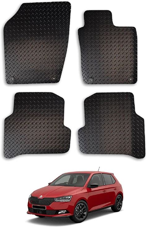 Car Mats For Skoda Fabia 2015 2021 Tailored Fit Rubber Floor Mat Set